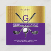 Benutzerdefinierte einfache elegante Gold Gradient Quadratische Visitenkarte (Vorderseite)