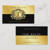 Benutzerdefinierte einfache Elegante Gold Speckle Visitenkarte (Vorne/Hinten)