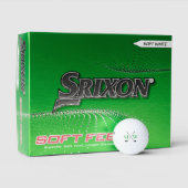 Benutzerdefinierte einfache, elegante Monogram-Grü Golfball (Verpackung)