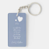 Benutzerdefinierte, einfache Fotos auf dem Violett Schlüsselanhänger (Rückseite)