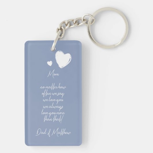 Benutzerdefinierte, einfache Fotos auf dem Violett Schlüsselanhänger (Rückseite)