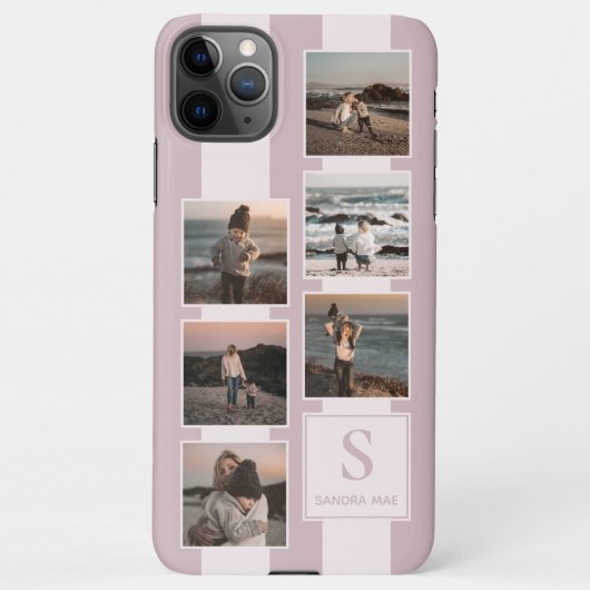 Benutzerdefinierte einfache Fotos auf Pastellfarbe iPhone Hülle (Rückseite)