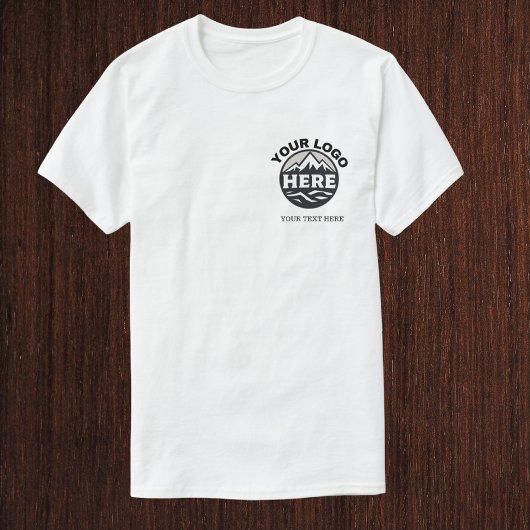 Benutzerdefinierte, einfache Logos und Text-Untern T-Shirt