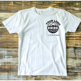 Benutzerdefinierte, einfache Logos und Text-Untern T-Shirt