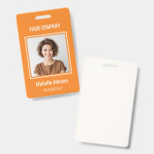 Benutzerdefinierte einfache Mitarbeiter-Foto-ID mi Ausweis (Vorder- & Rückseite)