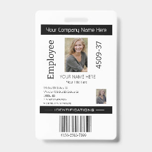 Benutzerdefinierte einfache Mitarbeiter-Foto-ID Un Ausweis