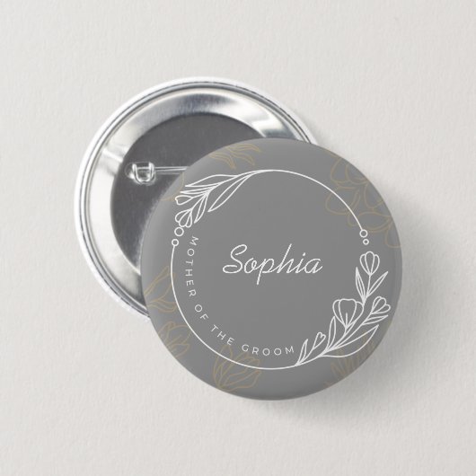 Benutzerdefinierte einfache Mutter der Groom-Taste Button (Vorne & Hinten)