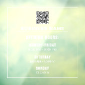 Benutzerdefinierte einfache Vorlagenöffnungszeiten Fensteraufkleber (Blatt 3)