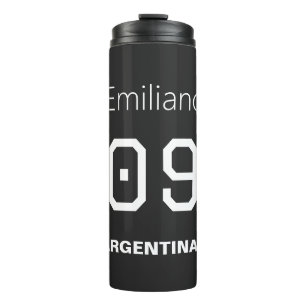 Benutzerdefinierte einfarbige argentinische Nation Thermosbecher