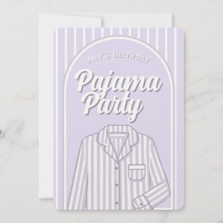 Benutzerdefinierte Einladung - Mädchen-Pyjama-Schl