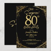 Benutzerdefinierte Einladung zum 80. Geburtstag (Vorne/Hinten)