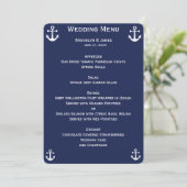 Benutzerdefinierte Einladungen zum Hochzeitsmenü d (Stehend Vorderseite)