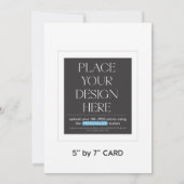 Benutzerdefinierte Einladungskarte 5 x 7 Zoll Einladung (Rückseite)