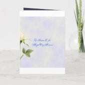 Benutzerdefinierte Einladungskarte für weiße Rote  (Rückseite)