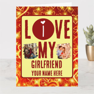 Benutzerdefinierte einzigartige 2-Foto-Collage Ich Karte