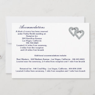 Benutzerdefinierte eisblaue Herz-Abschlusskarte Einladung