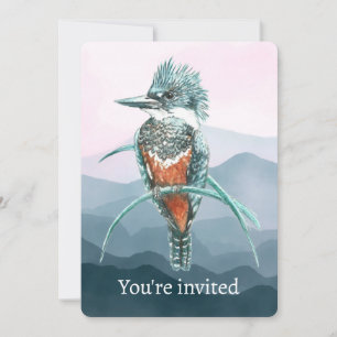 Benutzerdefinierte Eisvogel-Party-Event-Feier Einladung
