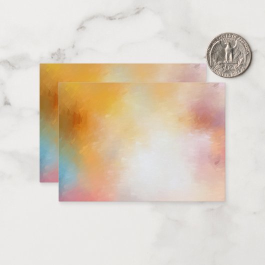 Benutzerdefinierte elegante Abstrakte Blankenvorla Mitteilungskarte (Vorderseite/Rückseite Beispiel)