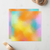 Benutzerdefinierte elegante Abstrakte Blankenvorla Mitteilungskarte (Vorderseite/Rückseite Beispiel)