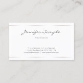 Benutzerdefinierte elegante Berufliche, moderne, e Visitenkarte (Rückseite)