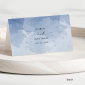 Benutzerdefinierte elegante Dusty Blue Watercolor- Tischnummer