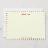 Benutzerdefinierte elegante geometrische Muster Wa Dankeskarte (Vorderseite)
