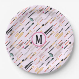 Benutzerdefinierte elegante Glittering Beauty Make Pappteller