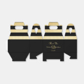 Benutzerdefinierte, elegante Gold Black Color Mono Geschenkschachtel (Ungefaltet)