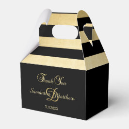Benutzerdefinierte, elegante Gold Black Color Mono Geschenkschachtel