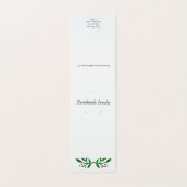 Benutzerdefinierte elegante Holiday Zelt-Ohrring-D Visitenkarten (Außenseite Aufgefaltet)