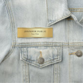 Benutzerdefinierte elegante Imitat Gold Moderne Vo Namensschild (Beispiel)