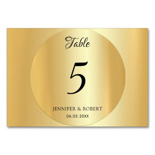 Benutzerdefinierte elegante Imitate - Handgeschrie Tischnummer (Vorderseite)