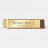 Benutzerdefinierte elegante Imitate - Moderne Vorl Schreibtischnamensplakette (Vorderseite )