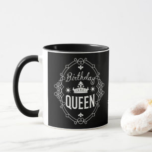 Benutzerdefinierte elegante Königinnen-Typografie Tasse
