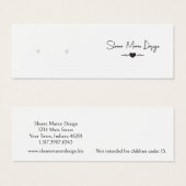 Benutzerdefinierte elegante Mini-Postversandkarte (Vorne & Hinten)