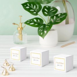 Benutzerdefinierte elegante minimalistische Hochze Geschenkschachtel