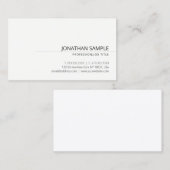 Benutzerdefinierte elegante Minimalistische modern Visitenkarte (Vorne/Hinten)