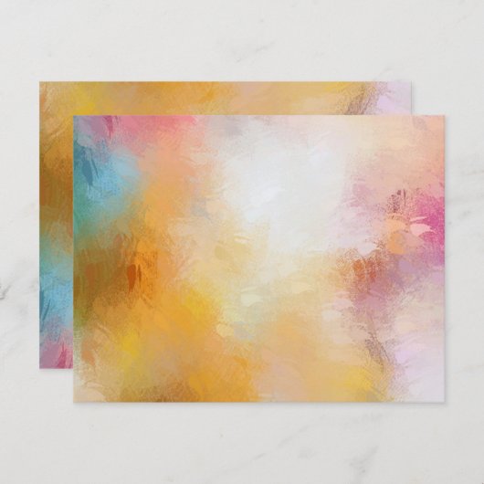 Benutzerdefinierte elegante moderne Abstrakte Blan Mitteilungskarte (Vorne/Hinten)