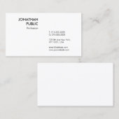 Benutzerdefinierte elegante, moderne Berufliche ei Visitenkarte (Vorne/Hinten)