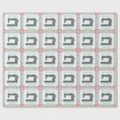 Benutzerdefinierte elegante Nähmaschine Art mit Li Geschenkpapier (Flach)