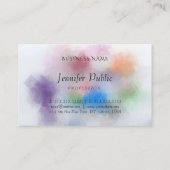 Benutzerdefinierte elegante Pastellfarben Moderne Visitenkarte (Rückseite)