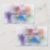 Benutzerdefinierte elegante Pastellfarben Moderne Visitenkarte (Vorne/Hinten)