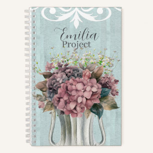Benutzerdefinierte elegante retro botanische Wasse Notizblock