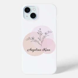 Benutzerdefinierte elegante rosa Blume iPhone-Fäll Case-Mate iPhone Hülle