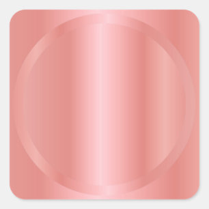 Benutzerdefinierte elegante roségoldene Fügen Sie  Quadratischer Aufkleber