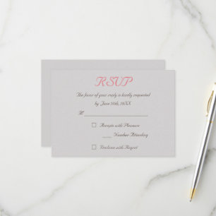 Benutzerdefinierte elegante RSVP Einladungskarte f