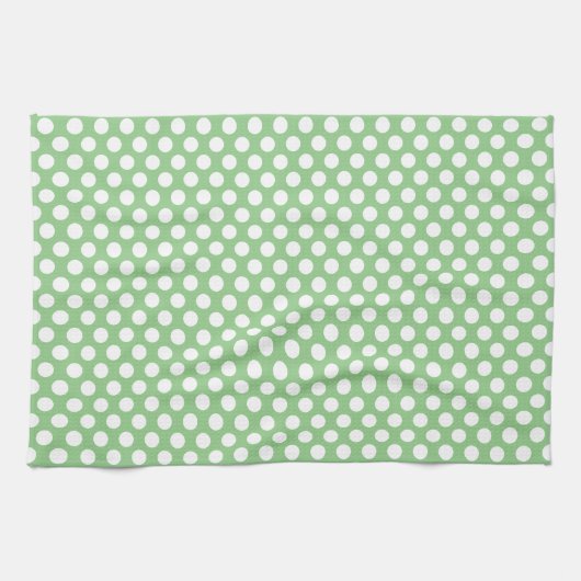 Benutzerdefinierte elegante rustikale Polka Dots G Geschirrtuch (Horizontal)