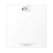 Benutzerdefinierte, elegante Schreibweise von Firm Notizblock (Vorderseite)