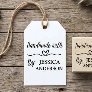 Benutzerdefinierte elegante Schrift Handmade With Gummistempel