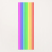 Benutzerdefinierte elegante Streifen Rainbow Color Yogamatte (Vorderseite)